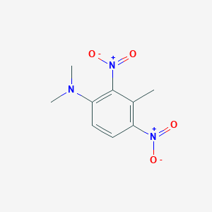 molecular formula C9H11N3O4 B14373412 N,N,3-Trimethyl-2,4-dinitroaniline CAS No. 90887-27-7