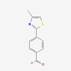 molecular formula C11H9NOS B1437342 4-(4-Methyl-1,3-thiazol-2-yl)benzaldehyde CAS No. 1082943-06-3