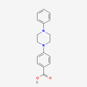 molecular formula C17H18N2O2 B1437346 4-(4-Phenylpiperazin-1-yl)benzoic acid CAS No. 14960-85-1