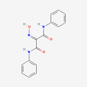 molecular formula C15H13N3O3 B14373466 Propanediamide, 2-(hydroxyimino)-N,N'-diphenyl- CAS No. 91731-71-4