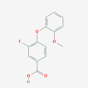 3-Fluoro-4-(2-methoxyphenoxy)benzoic acid