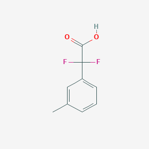 molecular formula C9H8F2O2 B1437349 2,2-Difluoro-2-(3-methylphenyl)acetic acid CAS No. 1038247-17-4