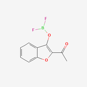 molecular formula C10H7BF2O3 B14373517 2-Acetyl-1-benzofuran-3-yl borodifluoridate CAS No. 92119-98-7