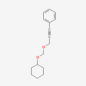 molecular formula C16H20O2 B14373524 {3-[(Cyclohexyloxy)methoxy]prop-1-yn-1-yl}benzene CAS No. 90332-03-9