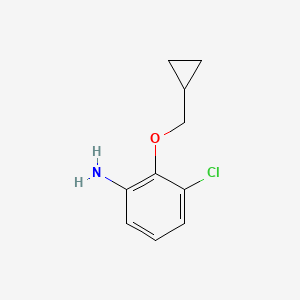 3-Chloro-2-cyclopropylmethoxyphenylamine