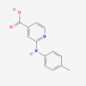 B1437355 2-(4-Toluidino)isonicotinic acid CAS No. 1019452-51-7