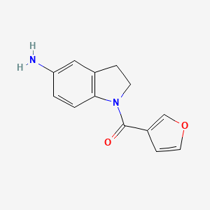 1-(furan-3-carbonyl)-2,3-dihydro-1H-indol-5-amine