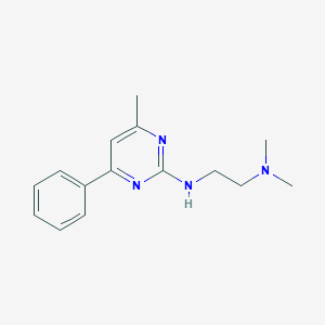 molecular formula C15H20N4 B14373647 N~1~,N~1~-Dimethyl-N~2~-(4-methyl-6-phenylpyrimidin-2-yl)ethane-1,2-diamine CAS No. 90185-73-2