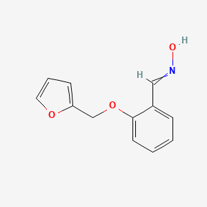 molecular formula C12H11NO3 B14373653 N-({2-[(Furan-2-yl)methoxy]phenyl}methylidene)hydroxylamine CAS No. 89665-37-2