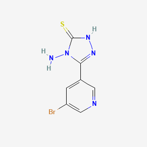 4-amino-5-(5-bromopyridin-3-yl)-4H-1,2,4-triazole-3-thiol