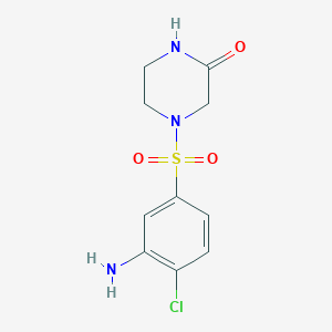 4-[(3-Amino-4-chlorophenyl)sulfonyl]-2-piperazinone