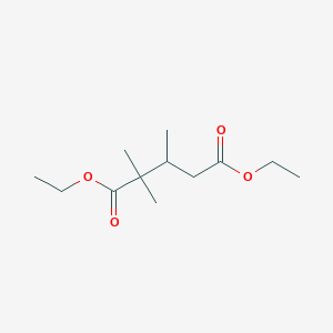 molecular formula C12H22O4 B14373686 Diethyl 2,2,3-trimethylpentanedioate CAS No. 90016-18-5
