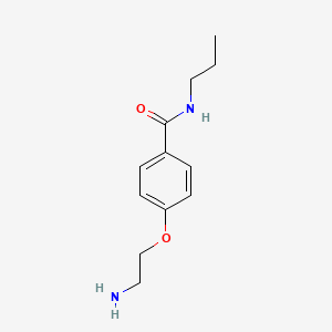 molecular formula C12H18N2O2 B1437370 4-(2-Aminoethoxy)-N-propylbenzamide CAS No. 1018250-85-5