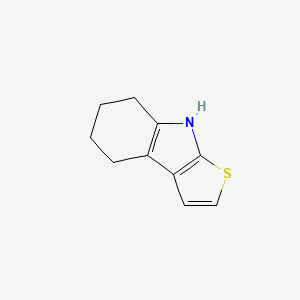 molecular formula C10H11NS B14373716 5,6,7,8-Tetrahydro-4H-thieno[2,3-b]indole CAS No. 89564-18-1