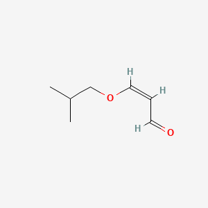 molecular formula C7H12O2 B14373735 beta-Isobutoxyacrolein CAS No. 91379-44-1