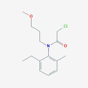 molecular formula C15H22ClNO2 B14373737 2-Chloro-N-(2-ethyl-6-methylphenyl)-N-(3-methoxypropyl)acetamide CAS No. 91612-55-4