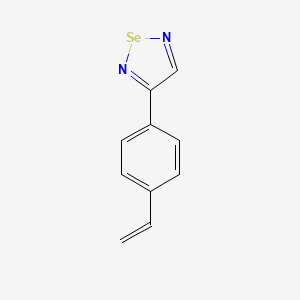 molecular formula C10H8N2Se B14373783 3-(4-Ethenylphenyl)-1,2,5-selenadiazole CAS No. 91198-46-8