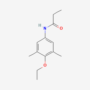 molecular formula C13H19NO2 B14373796 N-(4-Ethoxy-3,5-dimethylphenyl)propanamide CAS No. 90256-86-3