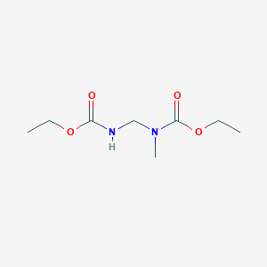 molecular formula C8H16N2O4 B14373800 ethyl N-[(ethoxycarbonylamino)methyl]-N-methylcarbamate CAS No. 90498-82-1