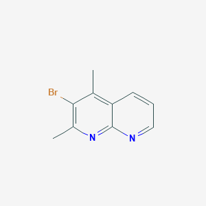 molecular formula C10H9BrN2 B1437382 3-Bromo-2,4-dimethyl-1,8-naphthyridine CAS No. 1019108-06-5