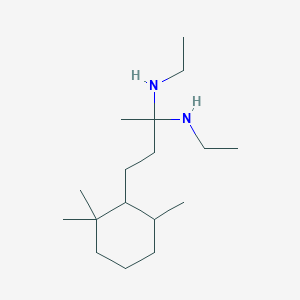 molecular formula C17H36N2 B14373847 N~2~,N'~2~-Diethyl-4-(2,2,6-trimethylcyclohexyl)butane-2,2-diamine CAS No. 89951-05-3