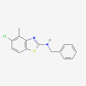 molecular formula C15H13ClN2S B1437385 N-benzyl-5-chloro-4-methyl-1,3-benzothiazol-2-amine CAS No. 941867-22-7