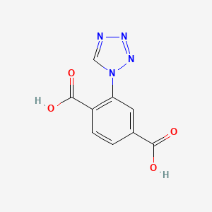 molecular formula C9H6N4O4 B1437386 2-(1H-tetrazol-1-yl)terephthalic acid CAS No. 1010915-67-9