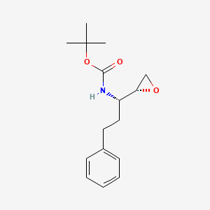 molecular formula C16H23NO3 B1437392 tert-Butyl ((S)-1-((R)-oxiran-2-yl)-3-phenylpropyl)carbamate CAS No. 1217636-74-2