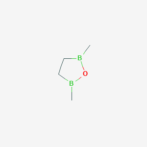 molecular formula C4H10B2O B14373932 2,5-Dimethyl-1,2,5-oxadiborolane CAS No. 89992-17-6