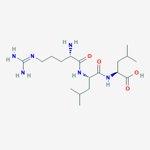 molecular formula C18H36N6O4 B14374020 Arg-Leu-Leu CAS No. 90038-05-4