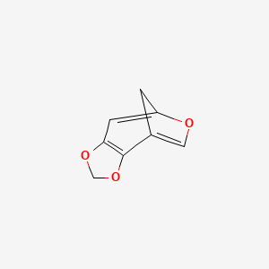 molecular formula C8H6O3 B14374031 2H-4,7-Methano[1,3]dioxolo[4,5-d]oxepine CAS No. 90566-64-6