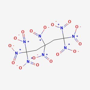 molecular formula C5H4N8O16 B14374054 1,1,1,3,3,5,5,5-Octanitropentane CAS No. 89779-41-9