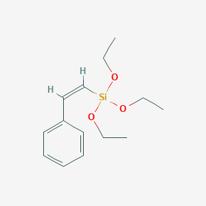 molecular formula C14H22O3Si B14374056 Silane, triethoxy[(1Z)-2-phenylethenyl]- CAS No. 90260-88-1