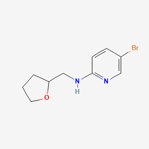 molecular formula C10H13BrN2O B1437411 5-bromo-N-[(oxolan-2-yl)methyl]pyridin-2-amine CAS No. 1036500-56-7