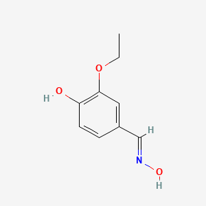 molecular formula C9H11NO3 B1437414 2-ethoxy-4-[(1E)-(hydroxyimino)methyl]phenol CAS No. 34184-93-5