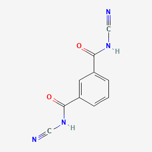 molecular formula C10H6N4O2 B14374148 N~1~,N~3~-Dicyanobenzene-1,3-dicarboxamide CAS No. 89880-76-2