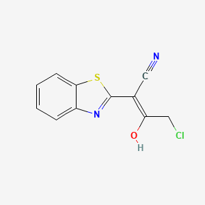 molecular formula C11H7ClN2OS B1437416 2-(3H-Benzothiazol-2-ylidene)-4-chloro-3-oxo-butyronitrile CAS No. 307975-77-5