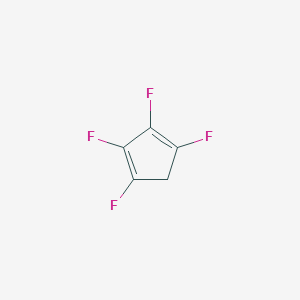 molecular formula C5H2F4 B14374160 1,2,3,4-Tetrafluorocyclopenta-1,3-diene CAS No. 90013-99-3