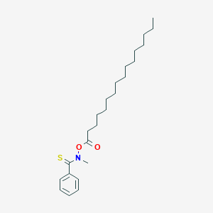 molecular formula C24H39NO2S B14374199 N-(Hexadecanoyloxy)-N-methylbenzenecarbothioamide CAS No. 89861-46-1