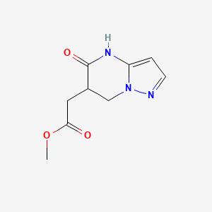 molecular formula C9H11N3O3 B1437423 Methyl (5-oxo-4,5,6,7-tetrahydropyrazolo[1,5-a]pyrimidin-6-yl)acetate CAS No. 1049118-96-8