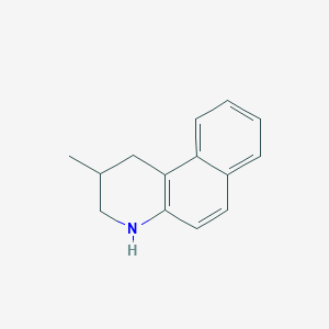 molecular formula C14H15N B14374232 2-Methyl-1,2,3,4-tetrahydrobenzo[f]quinoline CAS No. 91676-64-1