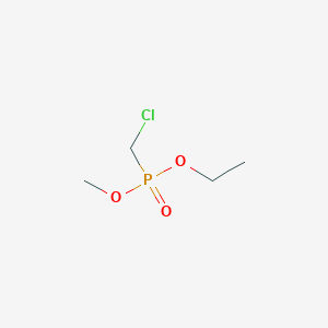 molecular formula C4H10ClO3P B14374292 Ethyl methyl (chloromethyl)phosphonate CAS No. 89982-12-7