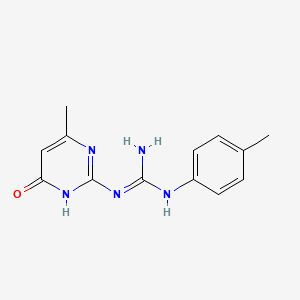 N-(6-methyl-4-oxo-1,4-dihydropyrimidin-2-yl)-N'-(4-methylphenyl)guanidine