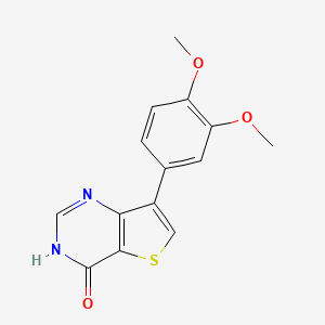 7-(3,4-dimethoxyphenyl)-3H,4H-thieno[3,2-d]pyrimidin-4-one