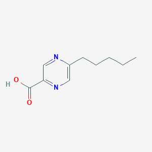 molecular formula C10H14N2O2 B14374381 5-Pentylpyrazine-2-carboxylic acid CAS No. 89967-35-1