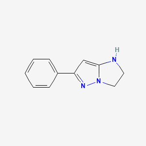 molecular formula C11H11N3 B1437441 6-Phenyl-1H,2H,3H-pyrazolo[1,5-a]imidazole CAS No. 1526060-01-4