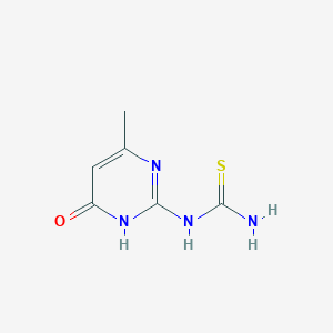 molecular formula C6H8N4OS B1437445 N-(4-Methyl-6-oxo-1,6-dihydropyrimidin-2-yl)thiourea CAS No. 22469-59-6