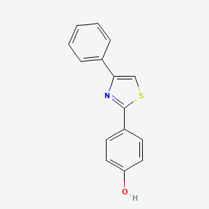 molecular formula C15H11NOS B1437446 4-(4-Phenyl-1,3-thiazol-2-yl)phenol CAS No. 416859-97-7