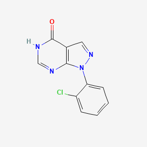 molecular formula C11H7ClN4O B1437447 1-(2-Chlorophenyl)-1H-pyrazolo[3,4-D]pyrimidin-4-OL CAS No. 1006597-09-6