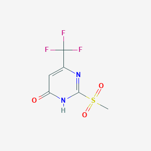 molecular formula C6H5F3N2O3S B1437448 2-Methanesulfonyl-6-(trifluoromethyl)pyrimidin-4-ol CAS No. 1779983-09-3